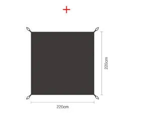 Landwolf large space tunnel tent outdoor camping tourist blue jade with awning and poles