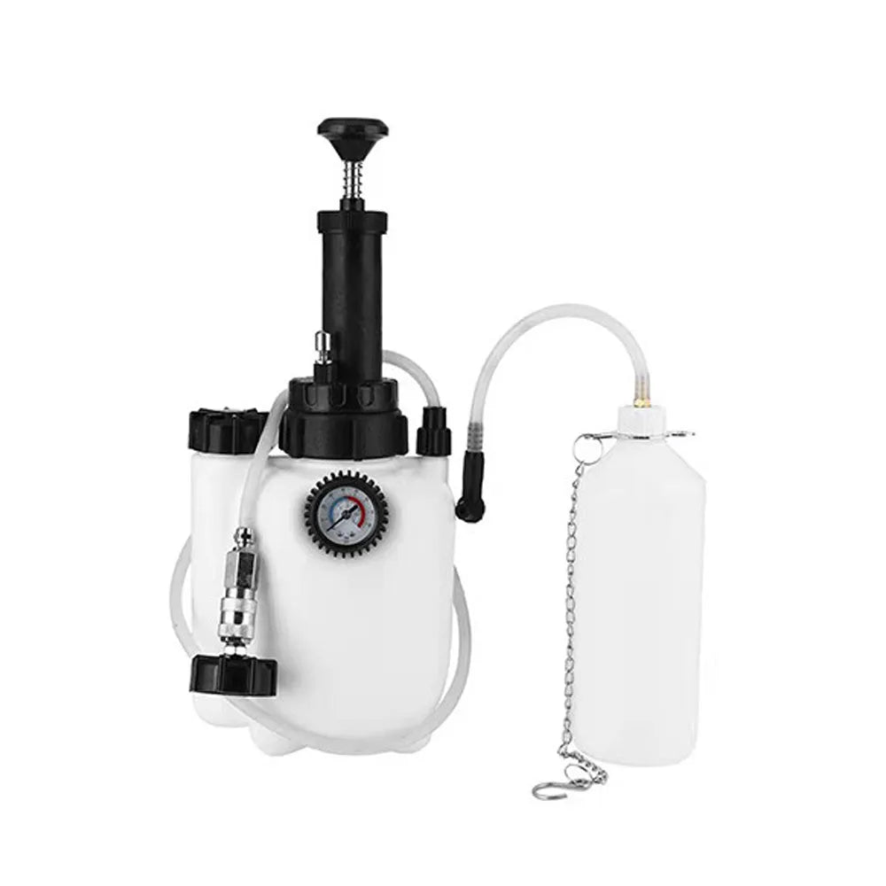 White 3L brake oil tank replacement tool for automotive brake fluid exchange