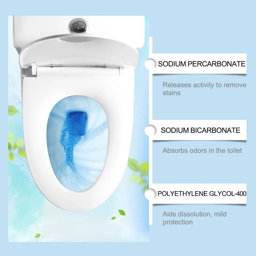 Automatic Toilet Bowl Cleaner Decontamination Cleaning Sheet 12 Pack