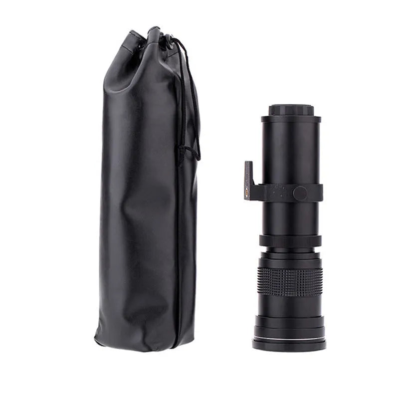 420-800mm manual focus telephoto zoom camera lens with metal barrel and 67mm filter thread