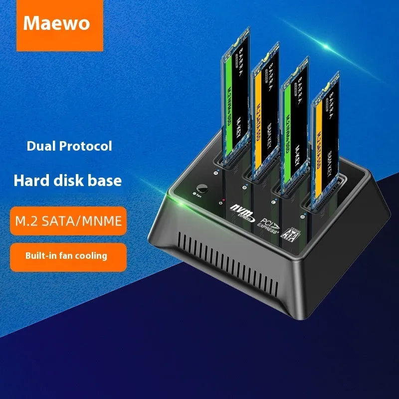 Aluminium M.2 dual protocol SSD mounting base in K30174P2 colour.
