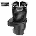 Car cup holder modification in carbon fibre or matte finish made from ABS plastic