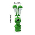 Blue and green pet latex hippo squeaky toy with crinkle texture for indoor dog play