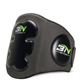 Dark grey boxing chest protection target with thickened padding for Sanda training.