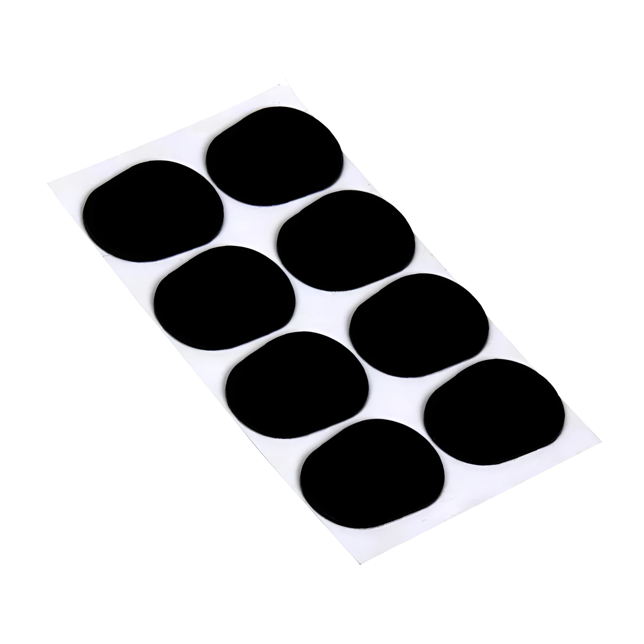 Silicone tooth pad patch for alto tenor saxophone metal flute mouthpiece in black and white with thickness options 0.3mm 0.5mm 0.8mm