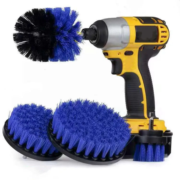 26-piece car wash brush and cleaning kit with tyre brush and detailing tools made from grey PP plastic.
