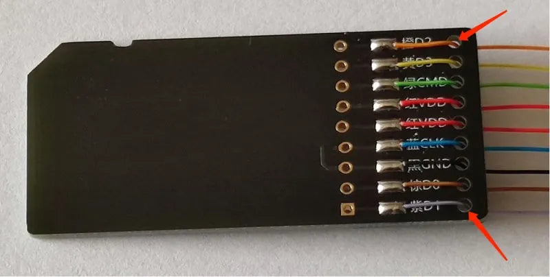 EMMC read and write tool for car audio host maintenance with SD card port