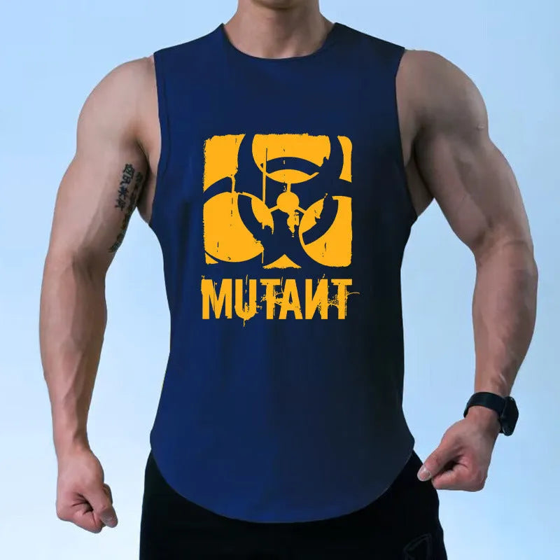Men's loose fit sleeveless polyester training waistcoat in multiple colour options