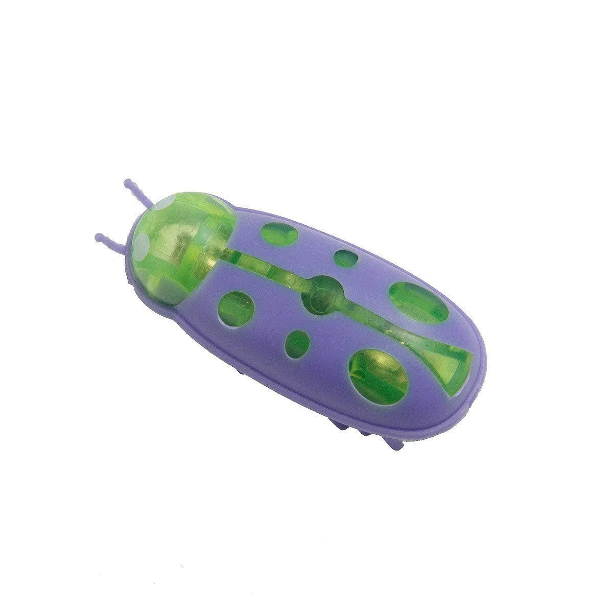 Electric toothbrush worm cat teaser toy in plastic measuring 4.5cm