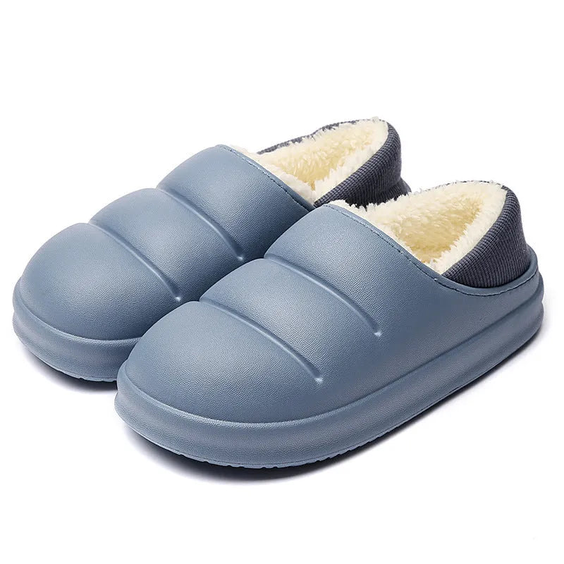 Waterproof EVA overshoe slippers with non-slip soles available in six colours