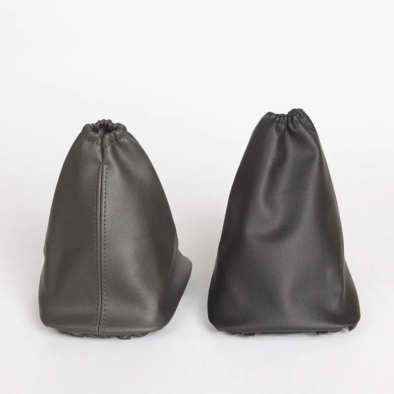 Black leather car gear lever dirt-proof dust cover for Toyota Corolla