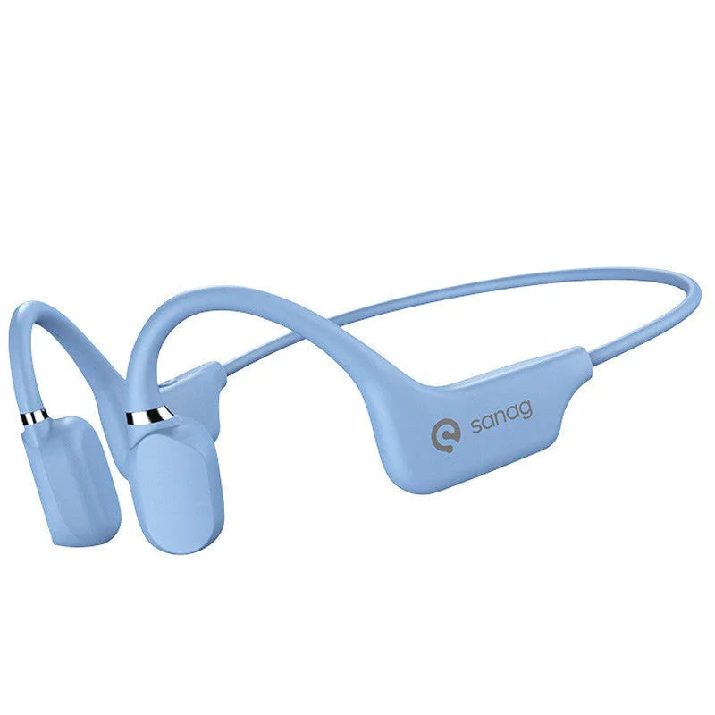 Bone conduction wireless Bluetooth headset with hanging neck design in multiple colour options
