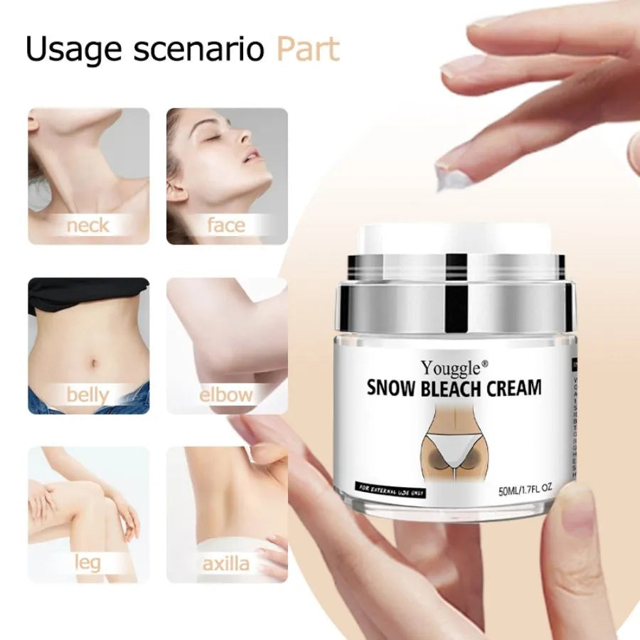 Undream Strong Whitening Body Care Cream 50ml tube for face and body bikini area bleach remover