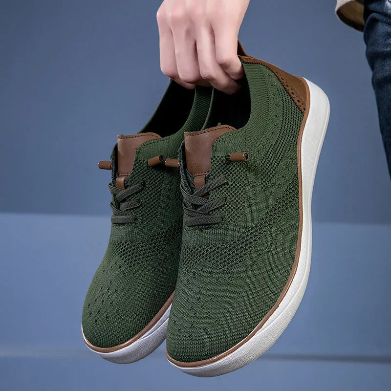 Widened fattened big last mesh walking shoes for men with flat heel, available in multiple colours and sizes 39 to 48