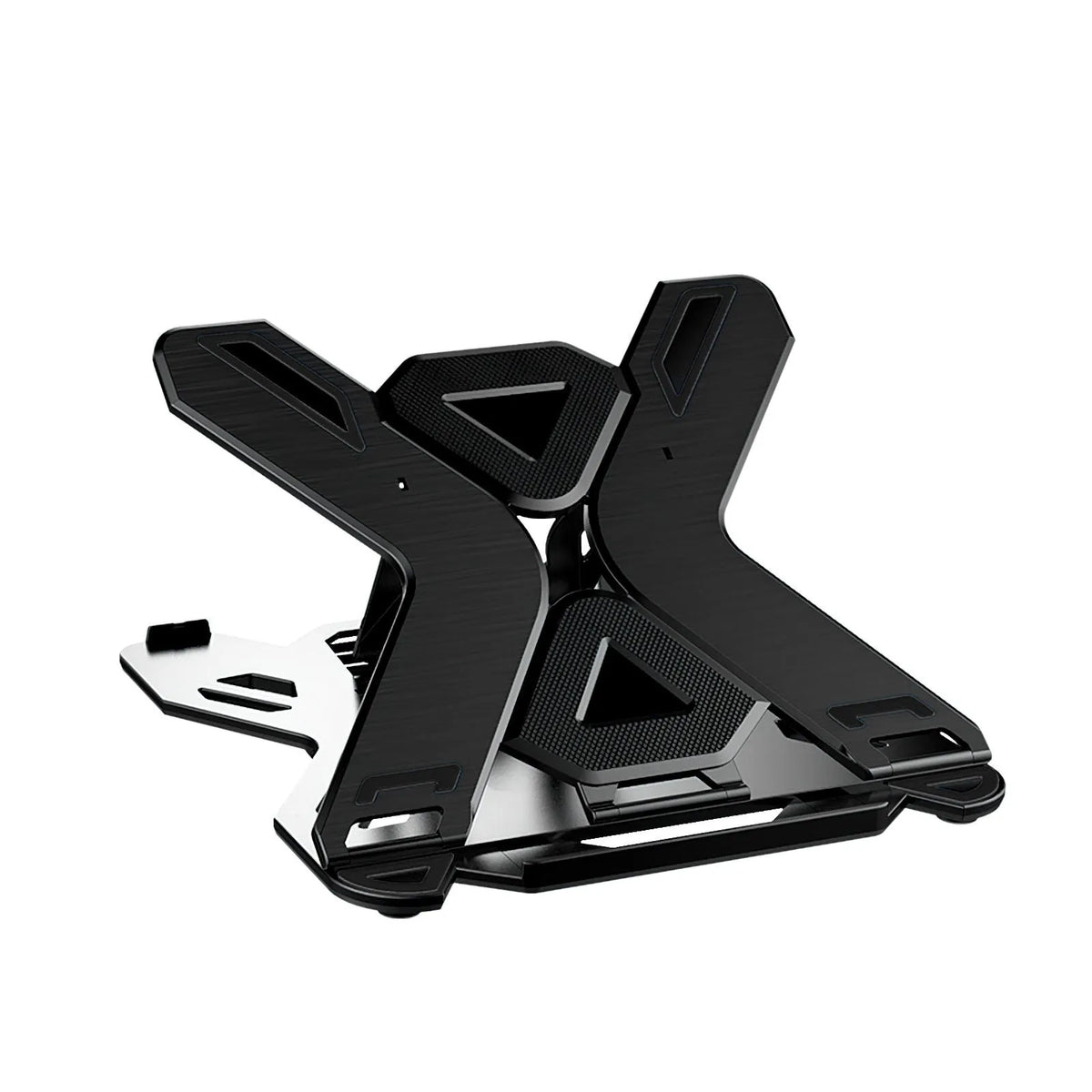 ABS plastic laptop cooling bracket in black or white with adjustable height design