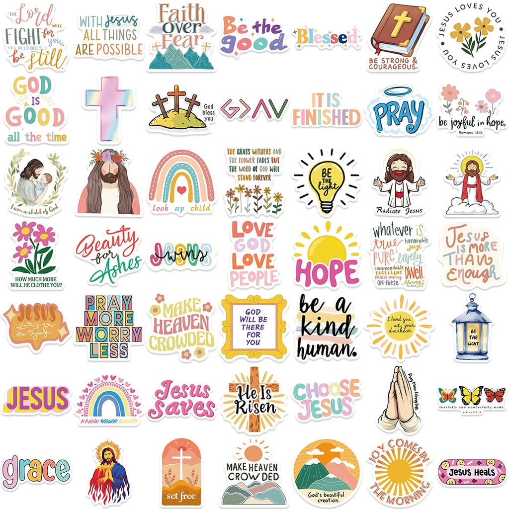 50 graffiti stickers with random printed patterns for wall laptop notebook window decoration