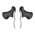 Aluminum alloy road bicycle brake handles in black and black silver colour options