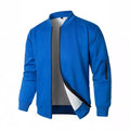 Men's loose fit knitted jacket in a cotton blend fabric for business casual style