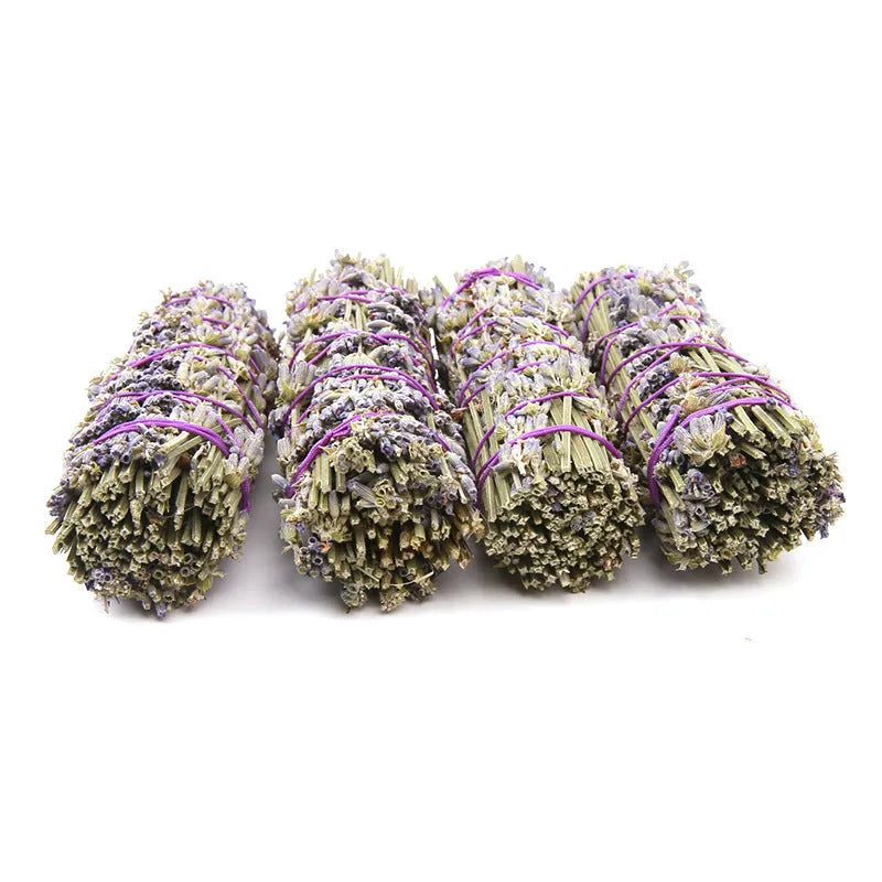 Lavender-scented natural dried flower aromatherapy stick, approximately 4 inches long
