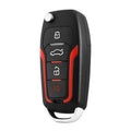Red and frosted black car alarm remote control system with two remotes for vehicle security