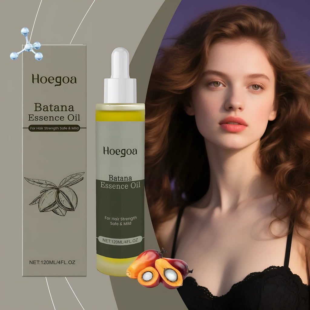 120ml bottle of Platthana Secret Hair Essential Oil for scalp massage and hair growth.