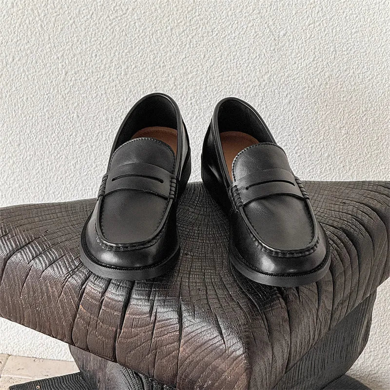 Men's slip-on casual shoe in microfiber with rubber sole, shown in apricot colour.
