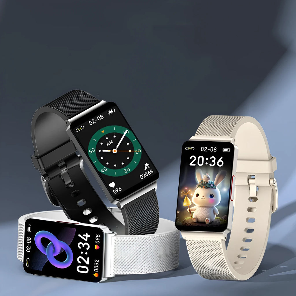 EP08 blood glucose monitoring smart bracelet with touch screen and TPU wrist strap