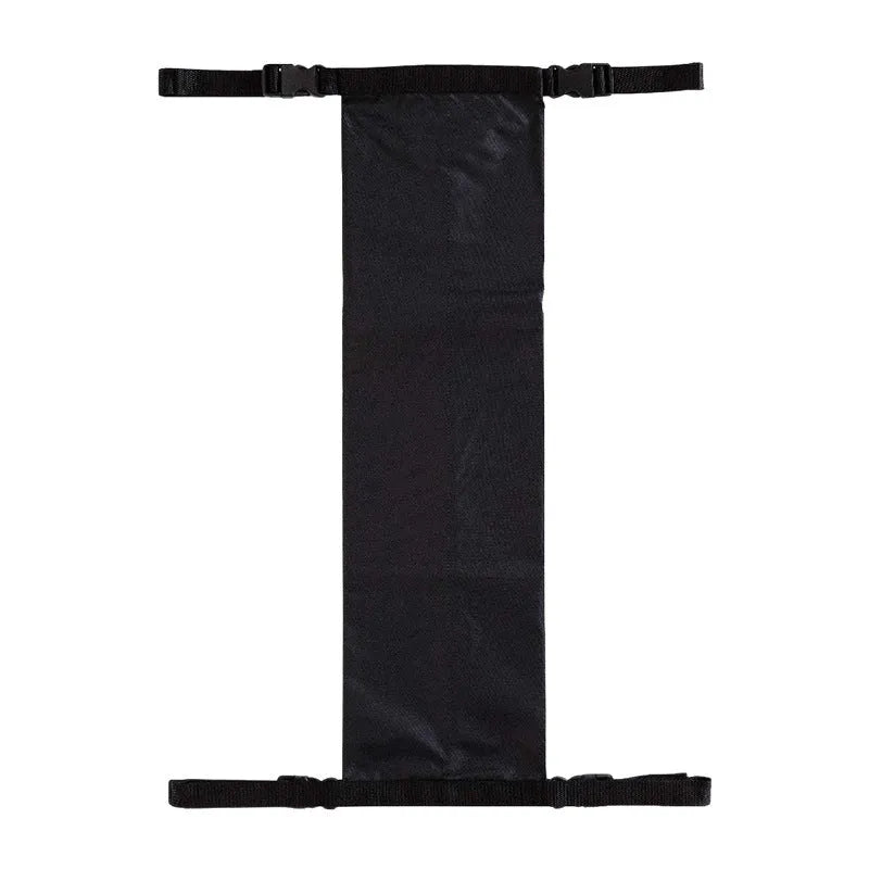 Black cylindrical wheelchair pannier bag made from 600D Oxford cloth for oxygen cylinder storage during travel