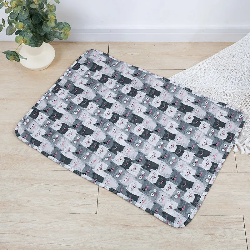 Reusable washable waterproof pet urine pad in animal pattern design