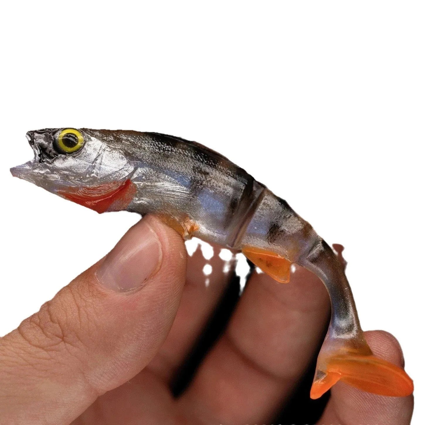 T-tail catfish scissors sea fishing soft plastic lure with fish colour pattern