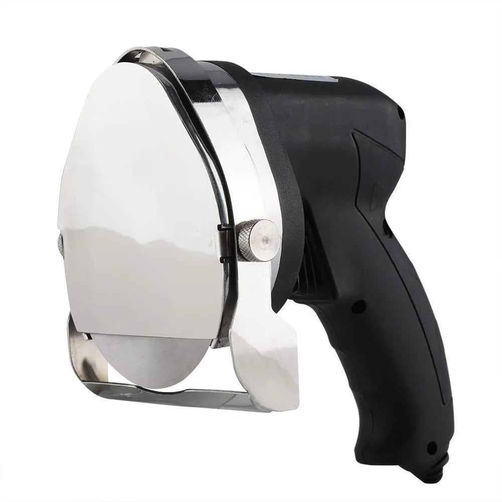 Black electric meat cleaver with EU plug for turkey barbecue machine