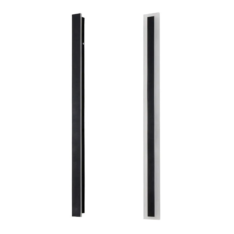 150cm outdoor straight wall lamp with IP65 waterproof LED strip lighting in wrought iron shell