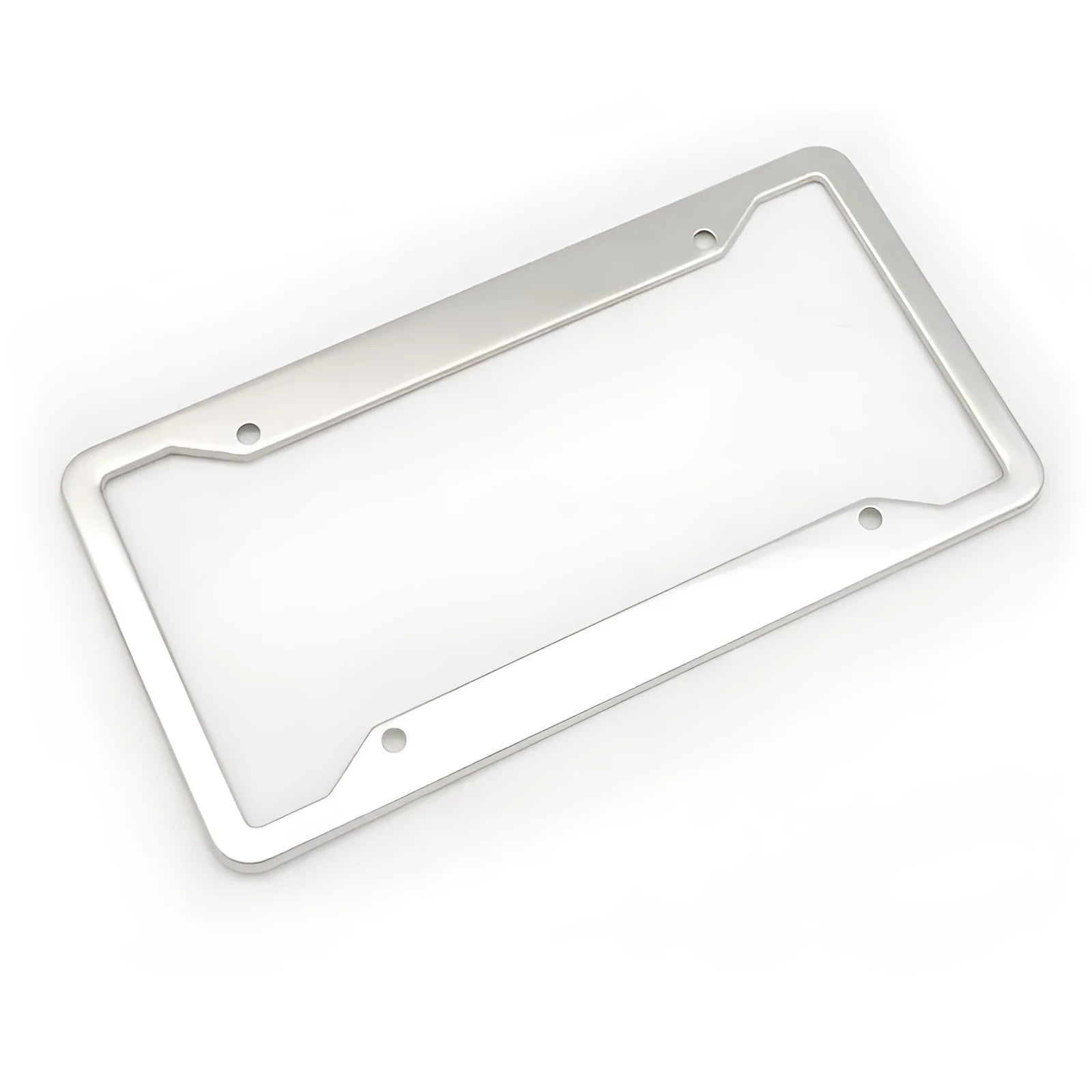Aluminium alloy licence plate frame in black, silver, grey or stainless steel finish
