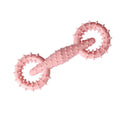 Blue TPR dog chew toy ring for teething puppies measuring 16cm