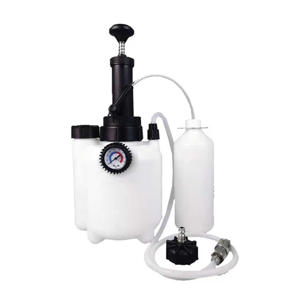 White 3L brake oil tank replacement tool for automotive brake fluid exchange