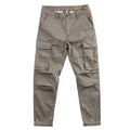 Men's cotton multi-pocket work trousers in khaki colour with cropped length design