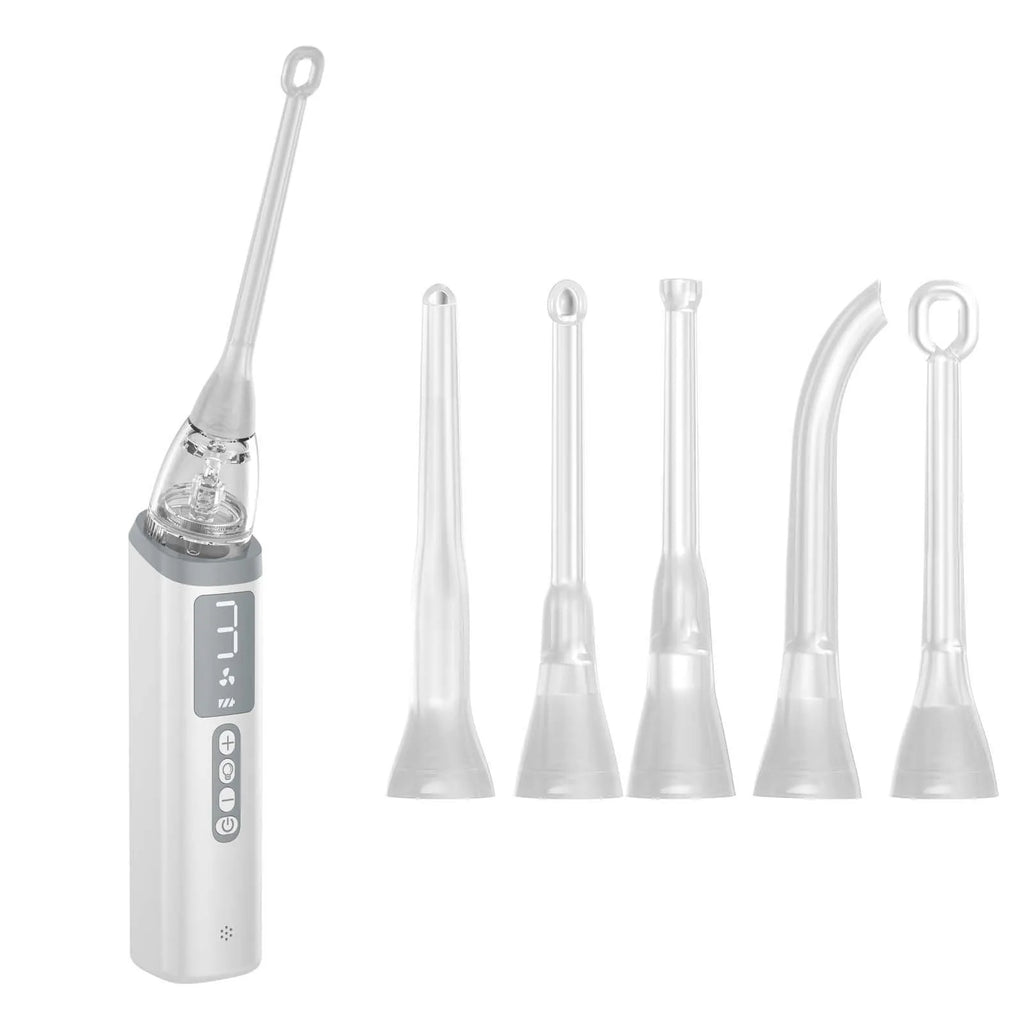 Cross-border tonsillar extractor oral cleaning tool in milky white for dental stone removal