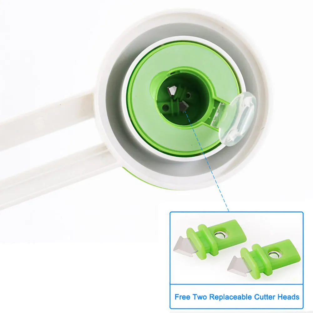 Plastic round paper cutter in orange or green colour with A3 maximum cutting capacity
