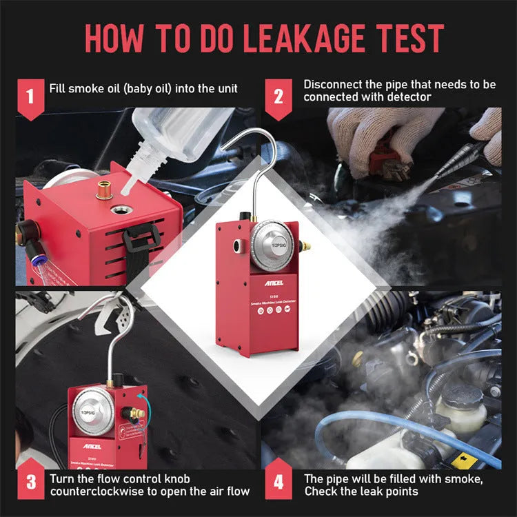 Metal detector for automobile pipeline leakage detection tool with metal construction