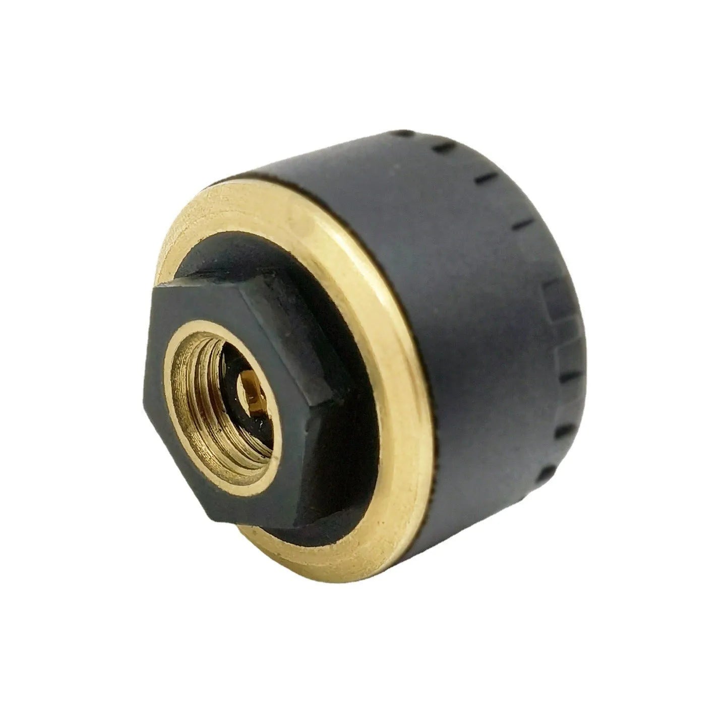 Black Bluetooth tyre pressure monitor sensor set with IP67 rating and app display capability for cars