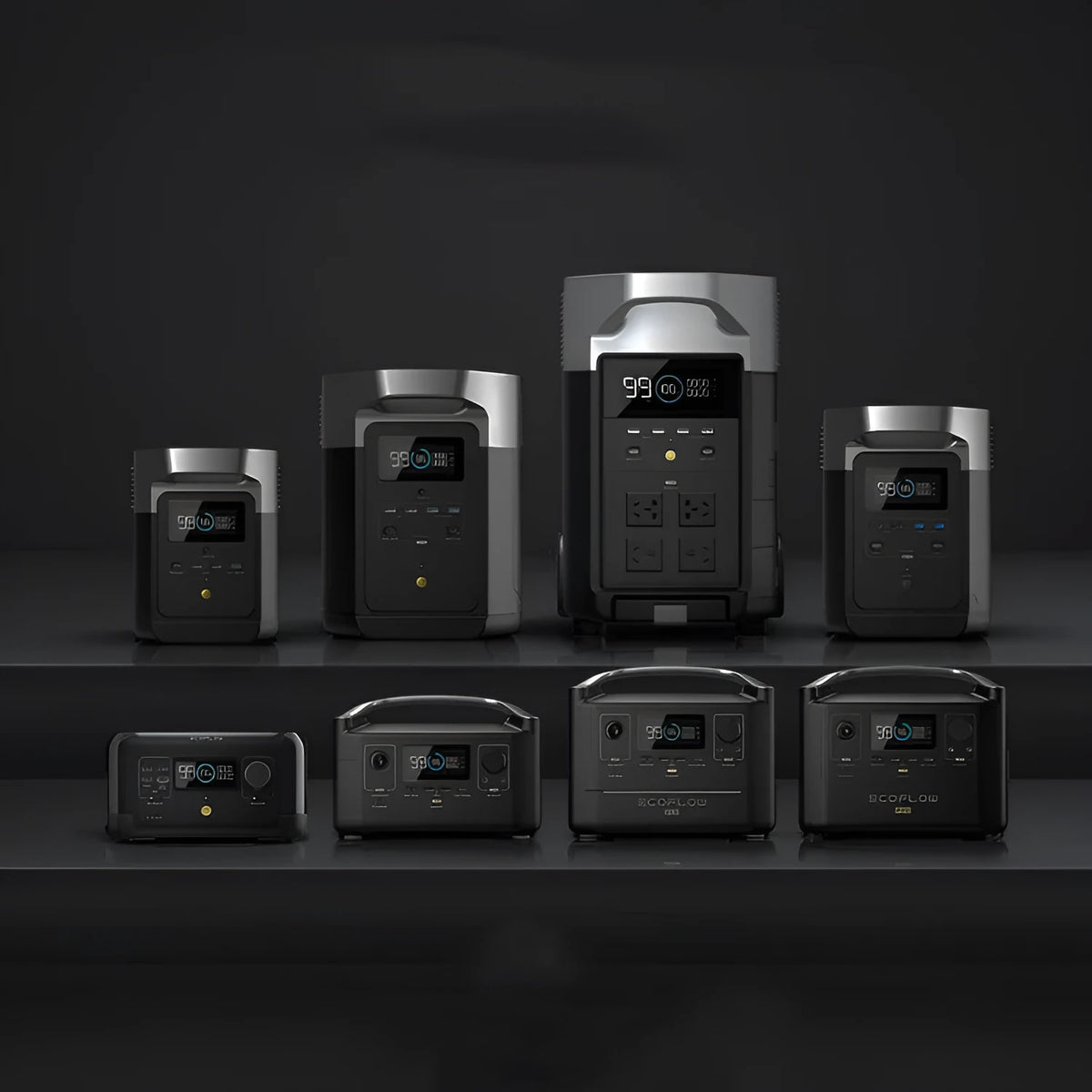 Rui Pro 720Wh portable power station with multiple charging ports and cables