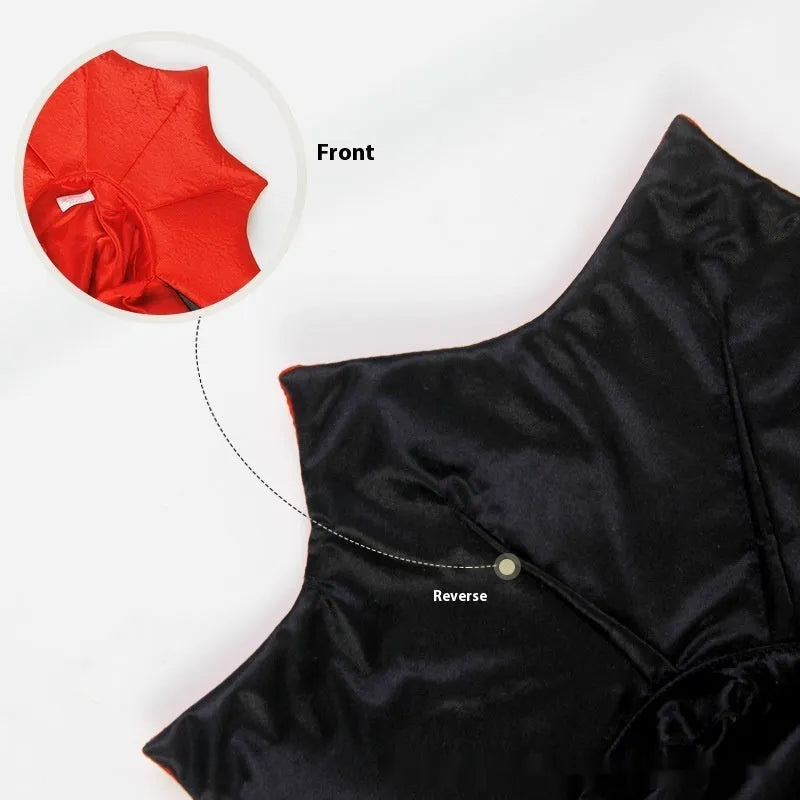 Black and red Halloween costume for cat or dog with European and American styling