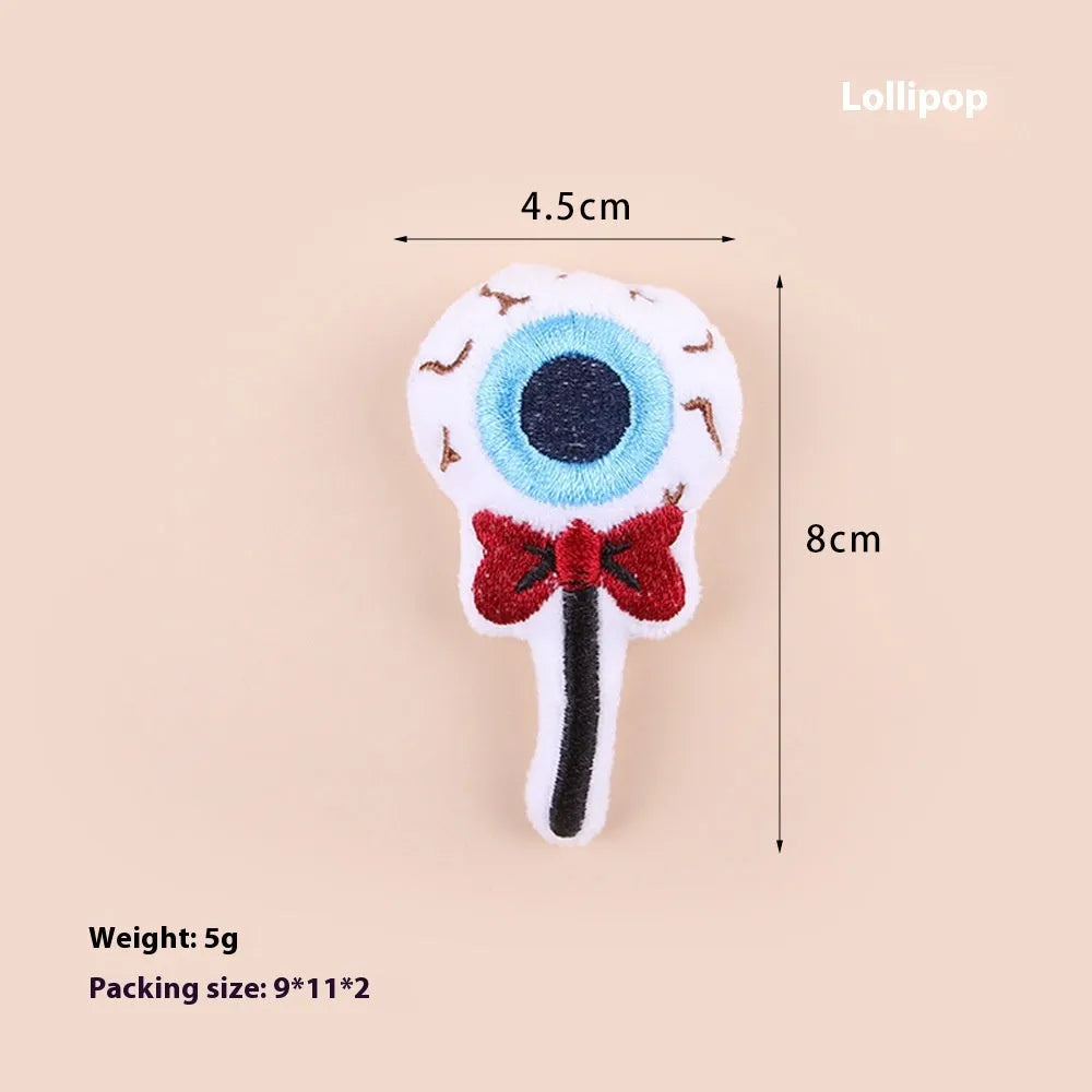 Small cat teaser wand with a fluffy plush toy tail, shown in candy colour design.