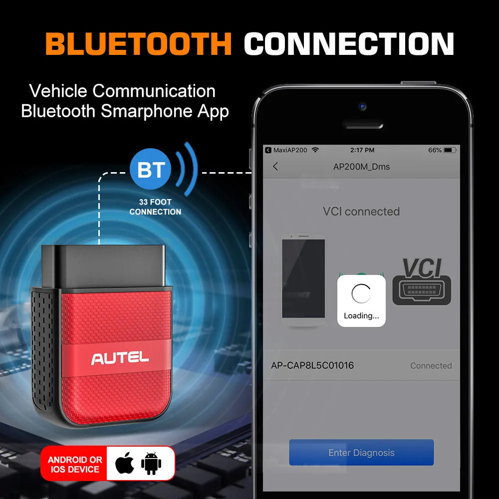 Daotong AP200H red car diagnostic scanner OBD2 code reader