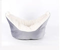 Cloth boat nest cat bed for small and medium pets in peacock blue, gray or gray pink
