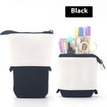 PU corduroy stationery case with drop-down telescopic design in six colour options.