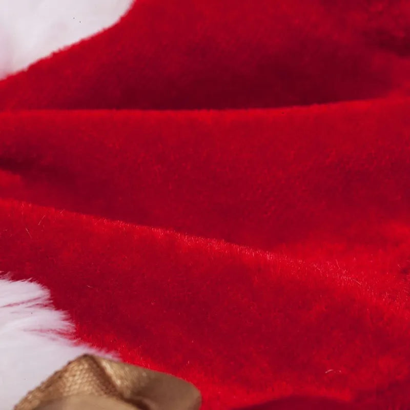 Red polyester transformation pet clothes for teddy and bichon in European and American style