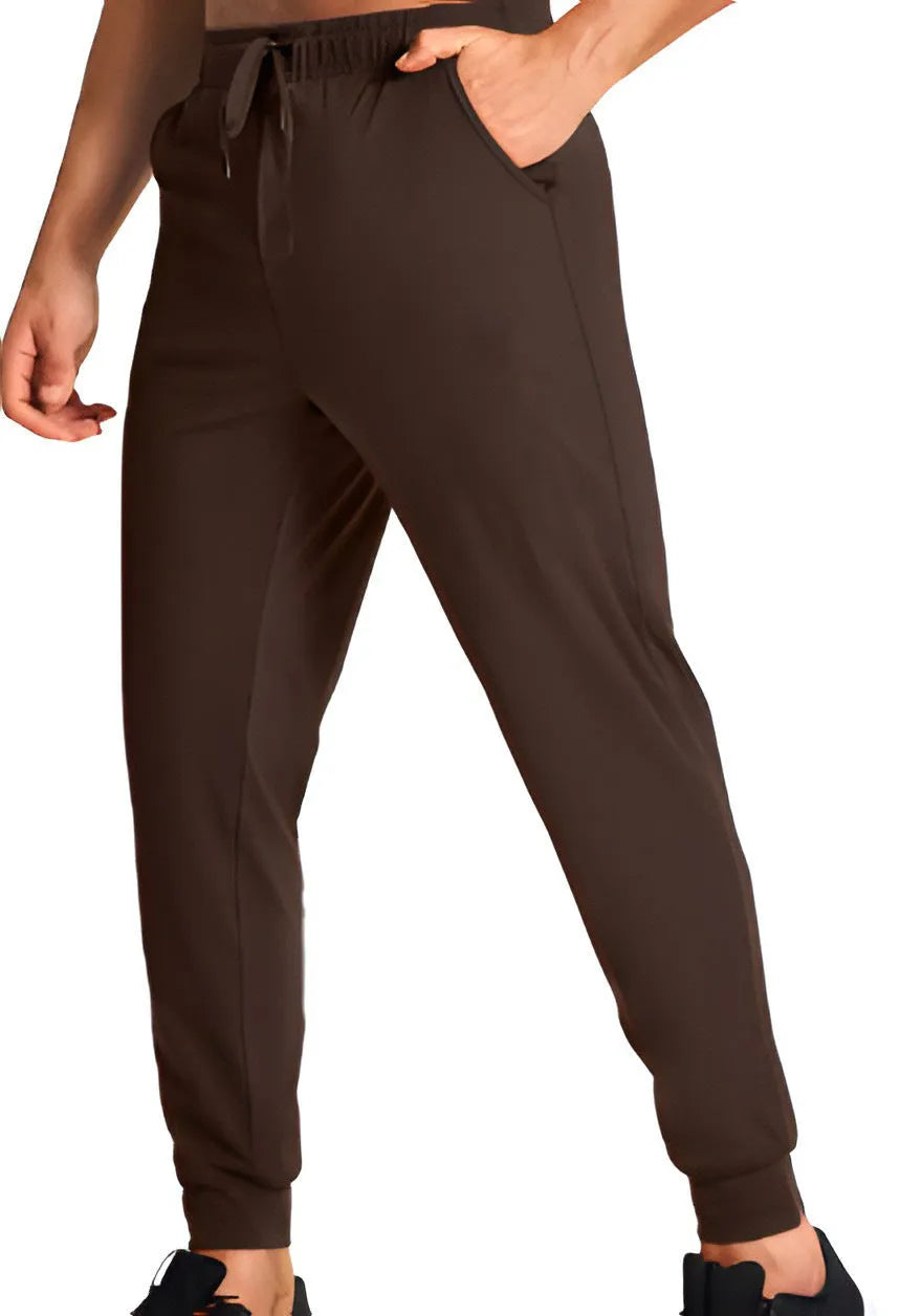 Men's loose fit polyester trousers in solid colour available in sizes XS to 4XL