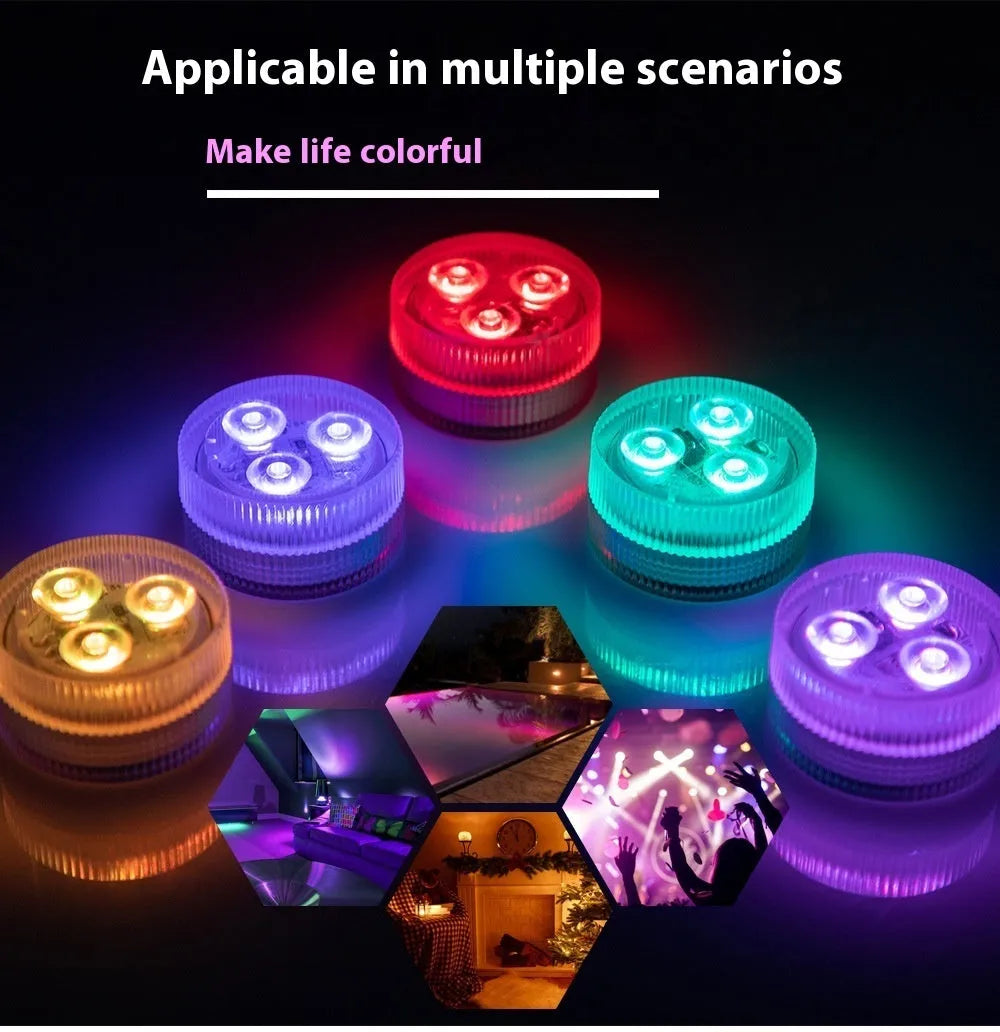 Waterproof remote control LED light for fish tank underwater illumination