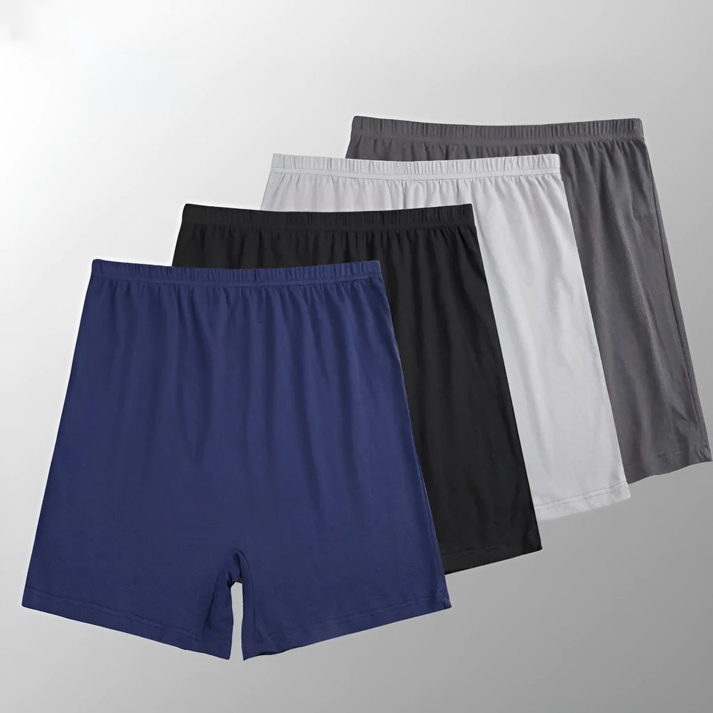Men's solid colour modal boxers on a white background, showing the high waist design.
